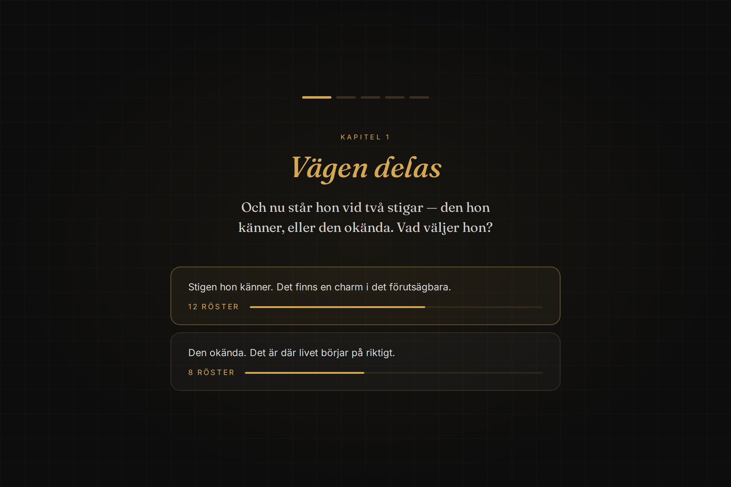 Exempel på en interaktiv saga